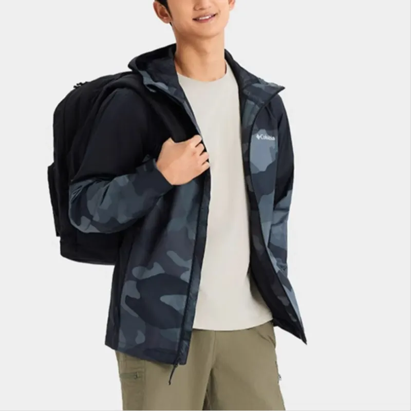 Columbia Water Resistant Windproof Breathable Warm Windbreaker Jacket Men's Black-5