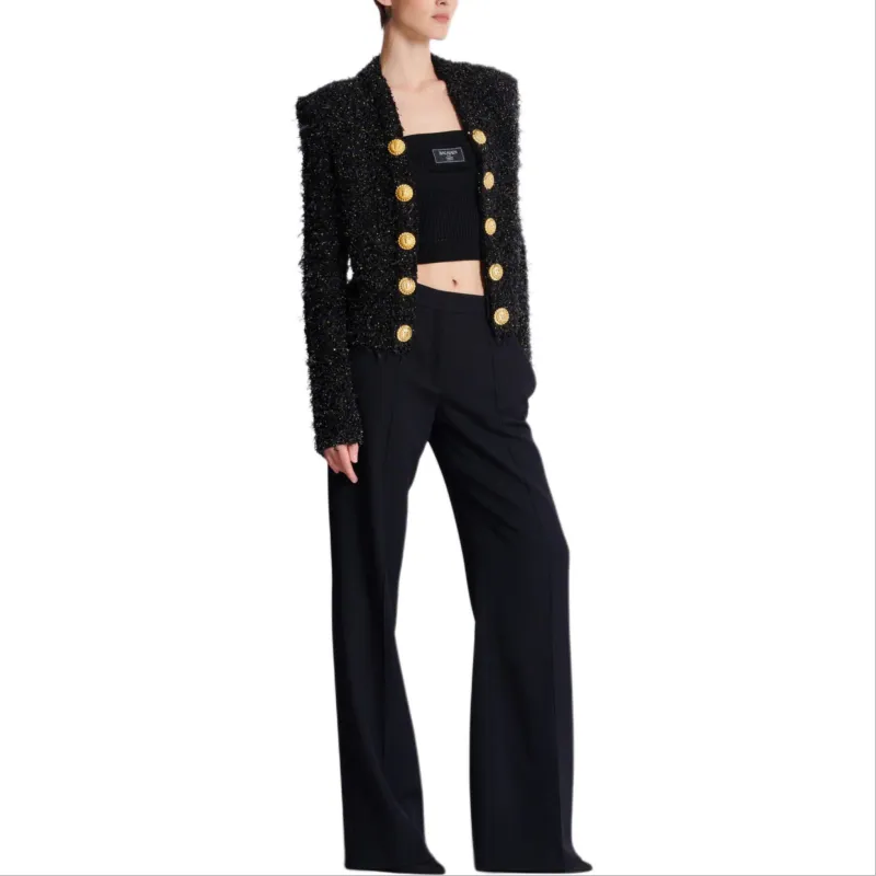 BALMAIN Edge To Edge Tweed Jacket-1
