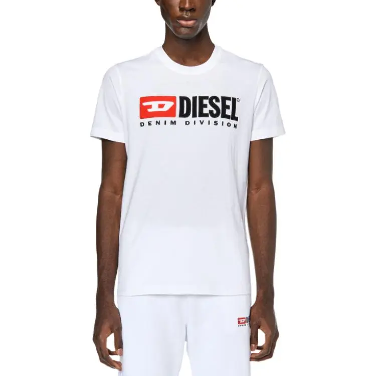 DIESEL Logo Detailed Crewneck T-Shirt-3