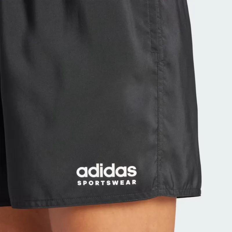 Adidas Branded Beach Shorts Sports Shorts Women's Black-4