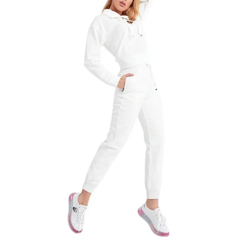 EMPORIO ARMANI SS23 Knitted Sweatpants Women's White-5