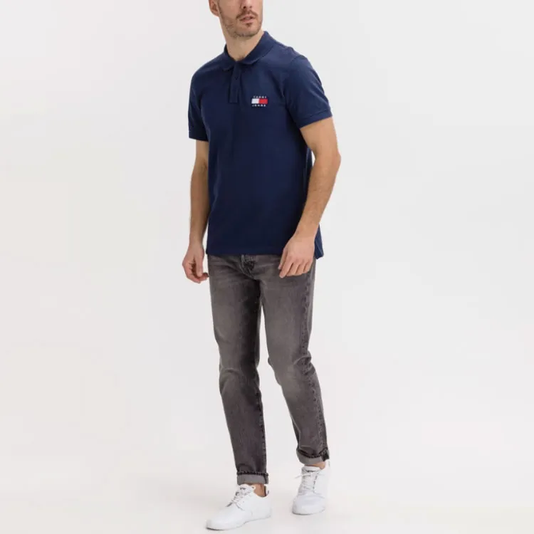 Tommy Hilfiger Polo Shirt Men's Navy Blue-4