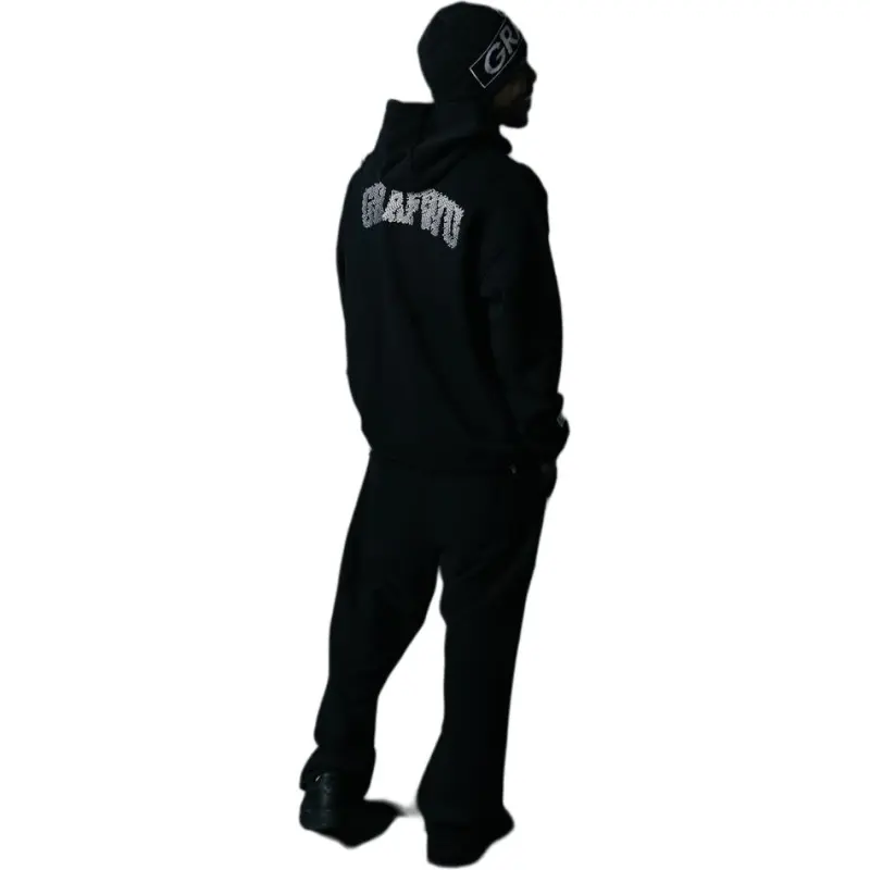GRAF Casual Pants Men's White Dobermann Black Pants-3