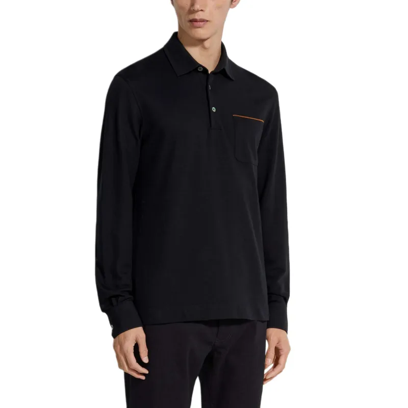 Ermenegildo Zegna Long Sleeved Polo Shirt-2