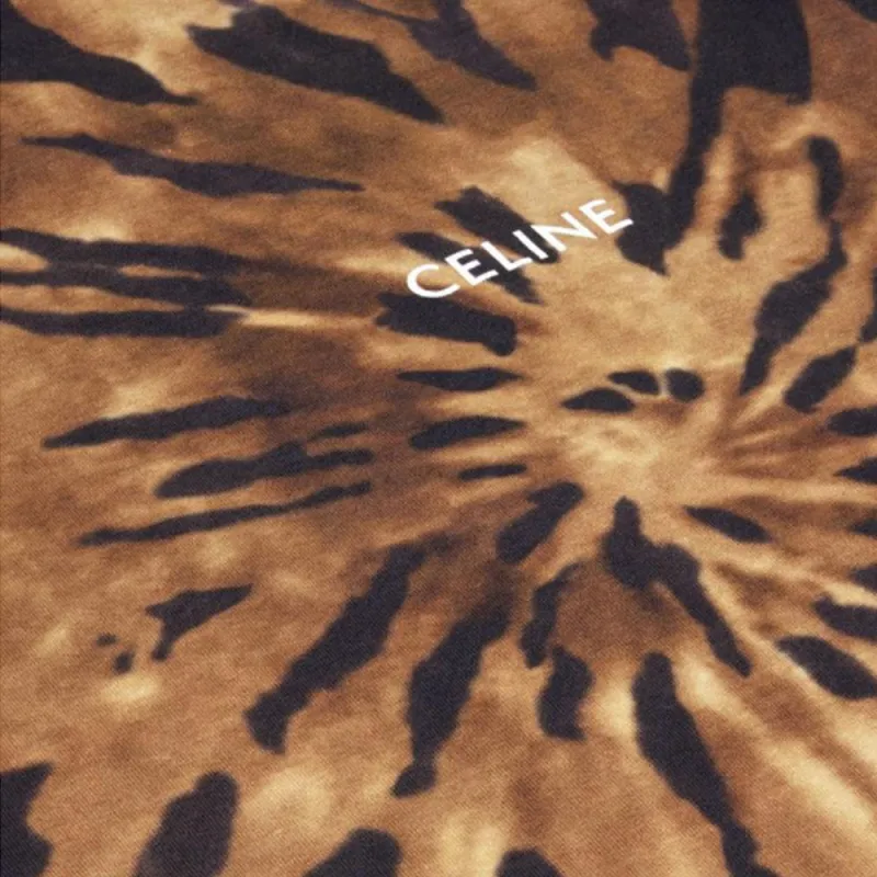 CELINE T-Shirts Men Brown-3