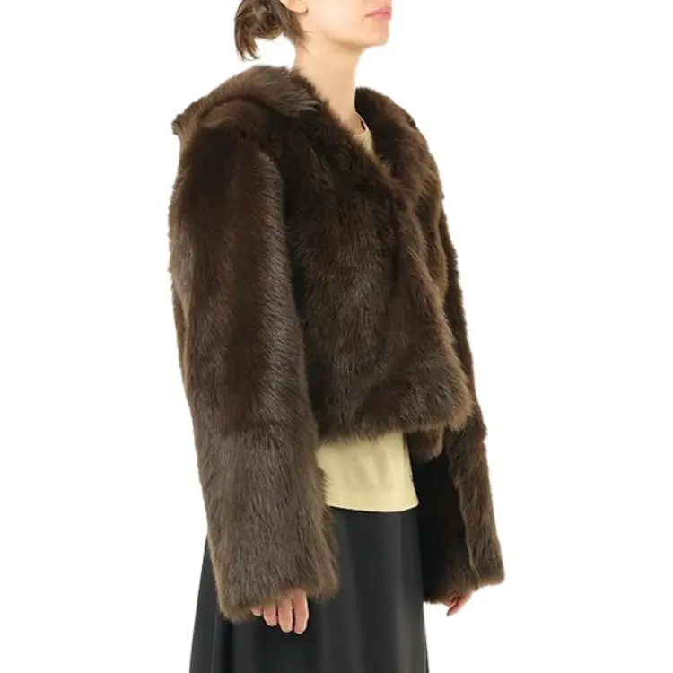 LOEWE Jackets Women's Black Brown-3