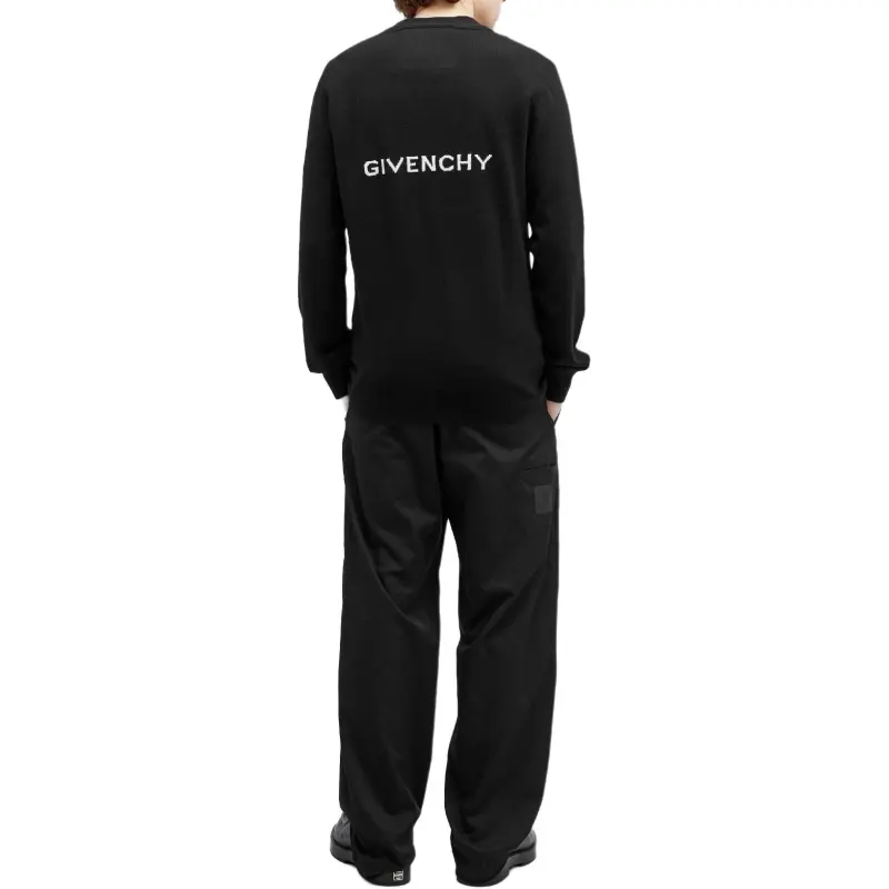 Givenchy Logo Intarsia Knit Cardigan-3