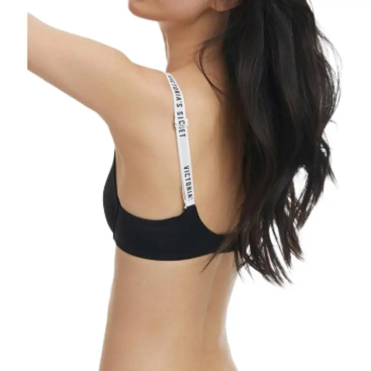 Victoria's Secret Bra Women's Black White Shoulder Strap-2