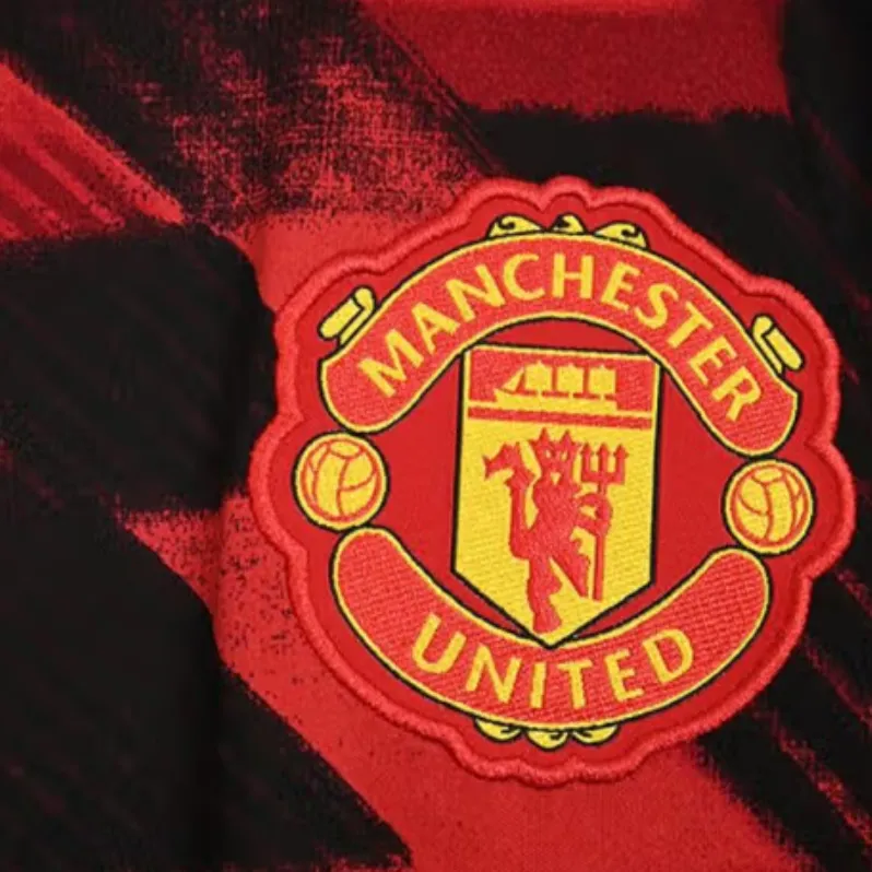 Adidas MANCHESTER UNITED THEATRE OF DREAMS Soccer Jersey Men's Red/Black-1