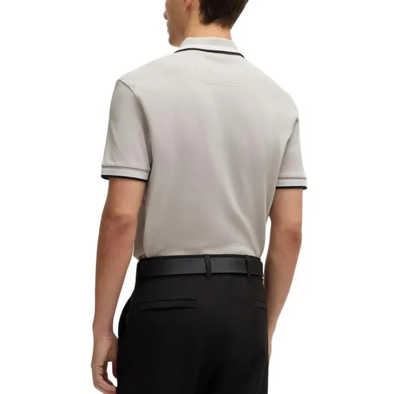 HUGO BOSS Striped Collar Polo Shirt-1