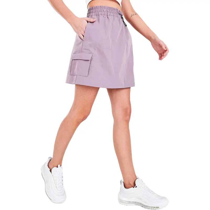 Nike Swoosh SS25 Casual Short Skirts Women's Lavender Purple-1