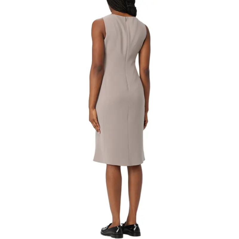 THEORY Flared Crepe Midi Dress-1
