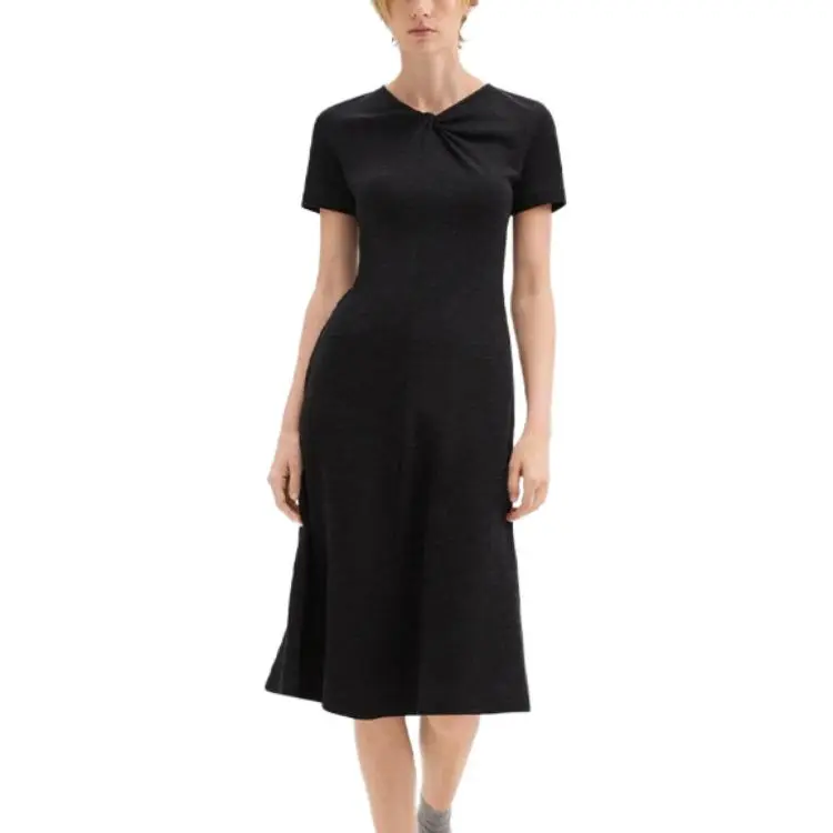 THEORY Short Sleeved Dresses Women's Black-1
