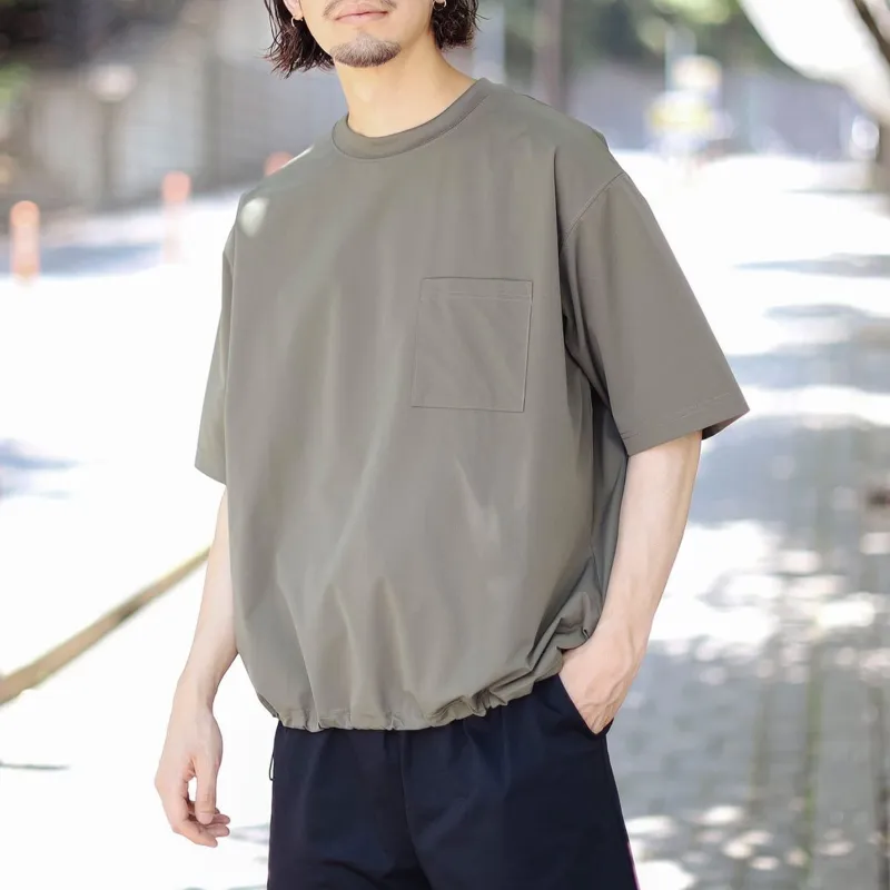 Beams T Shirts Men Olive-5