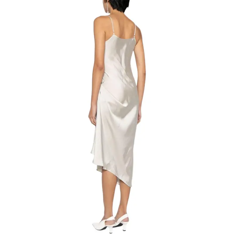 LOW CLASSIC Slip Dresses Women's Light Beige-4