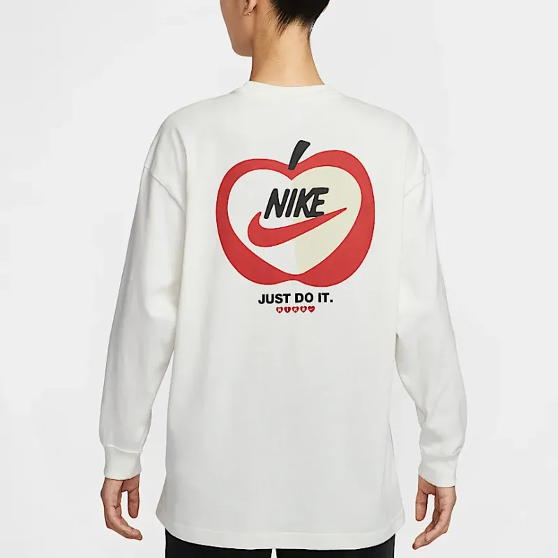 Nike Sportswear Drop Shoulder Sleeve T Shirt Women's Sail White-3