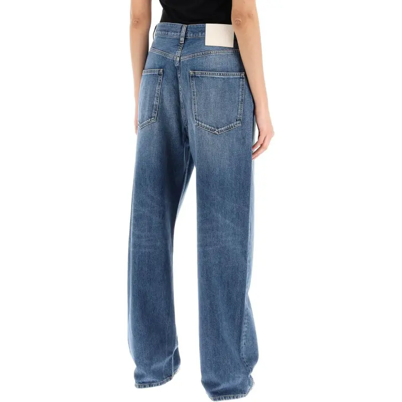 Valentino Logo Patch Straight Leg Jeans-2