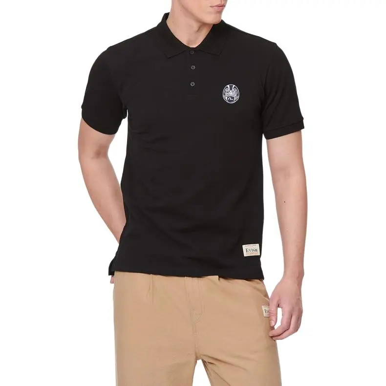 EVISU Polo Shirts Men Black-4