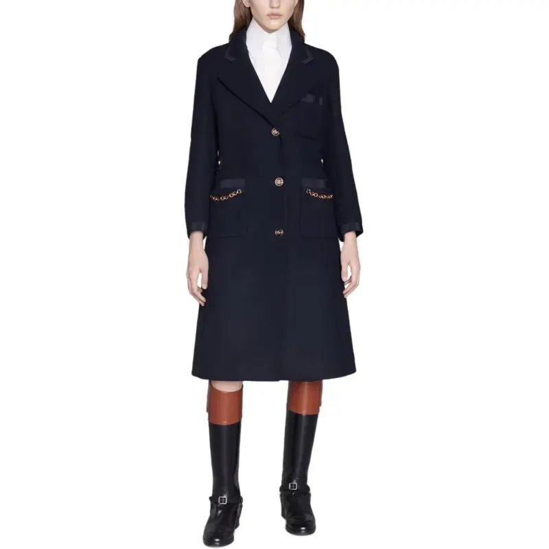 GUCCI Coats Women's Blue-1