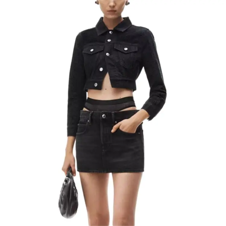 Alexander Wang Prestyle Hotfix Layered Mini Skirt-3
