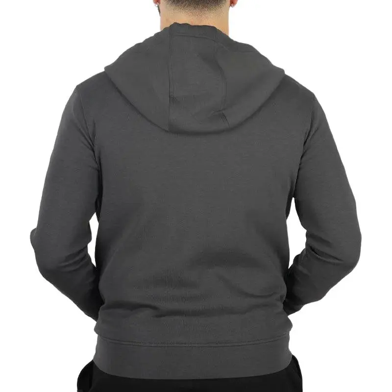 EMPORIO ARMANI Zipped Logo Embroidered Hoodie-3