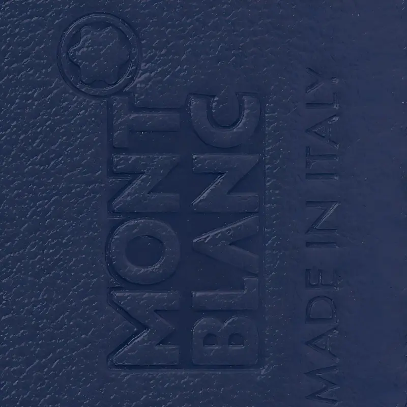 MONTBLANC Meisterstuck Grain Cow Leather Card Holder Men's Ink Blue-3