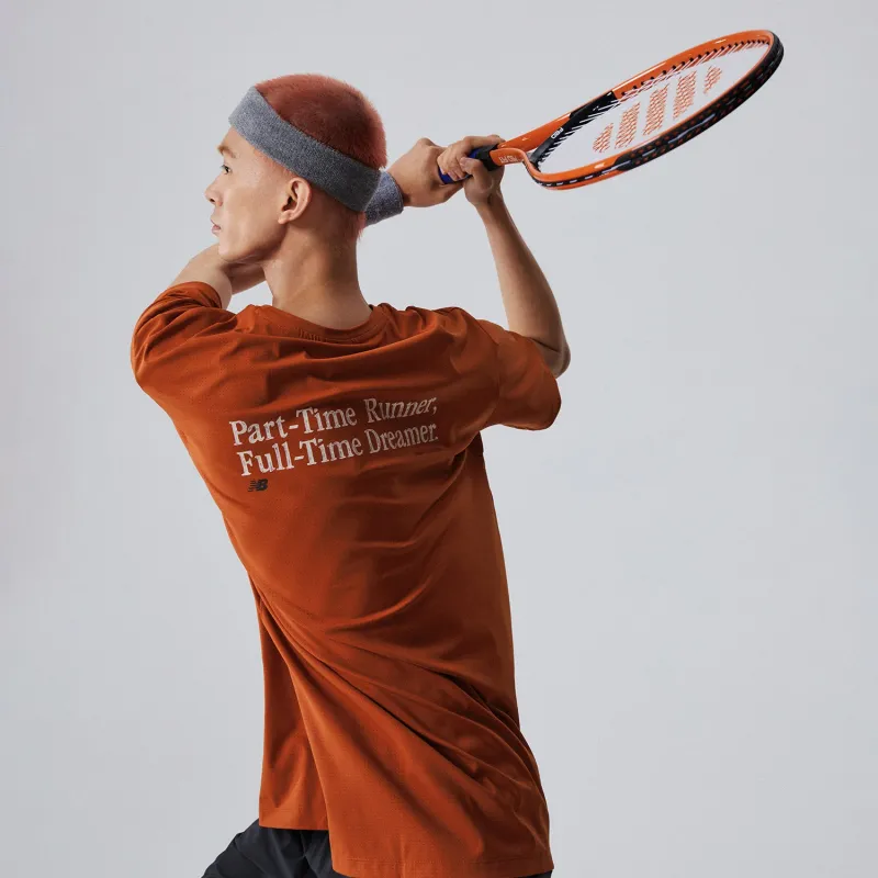 New Balance T Shirt Unisex Orange-12