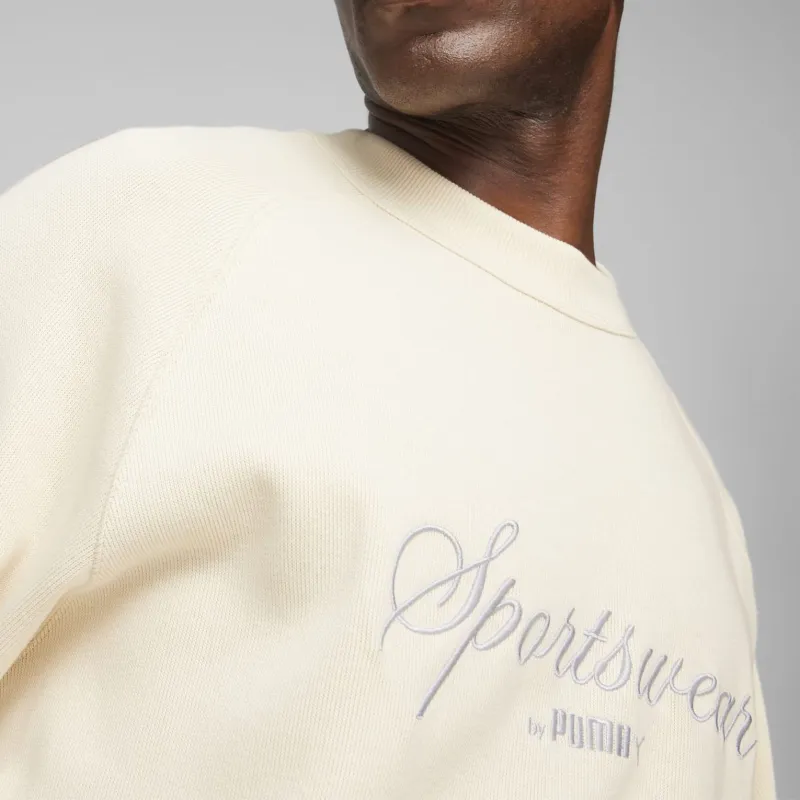 PUMA CLASSICS+ Men's Sweatshirt Sweatshirt Men's High Mountain Snow-4