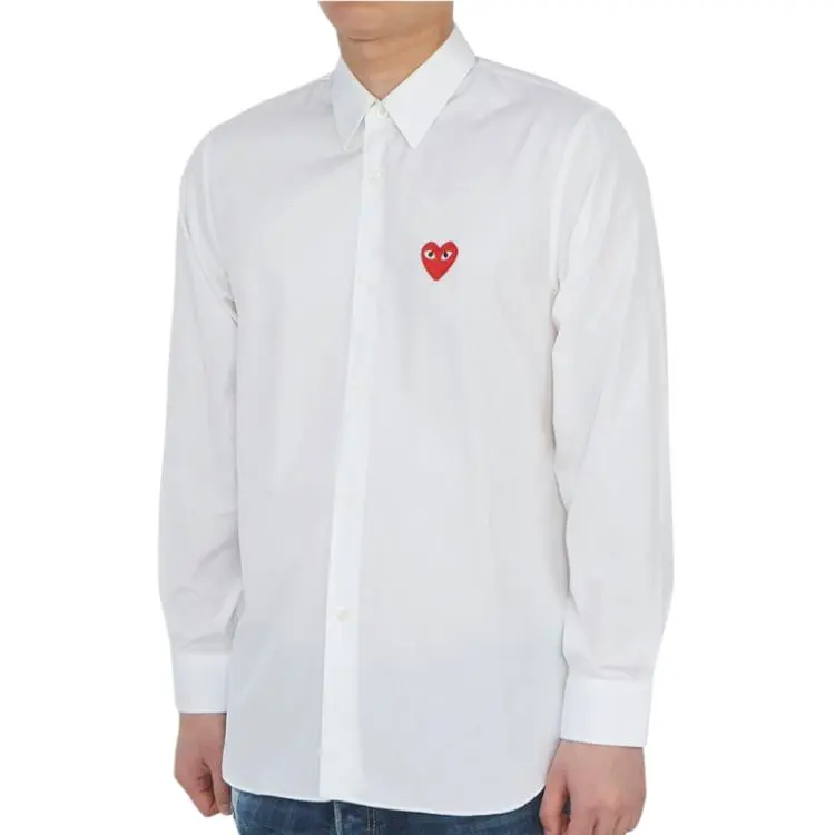CDG Play Shirts Men White-3