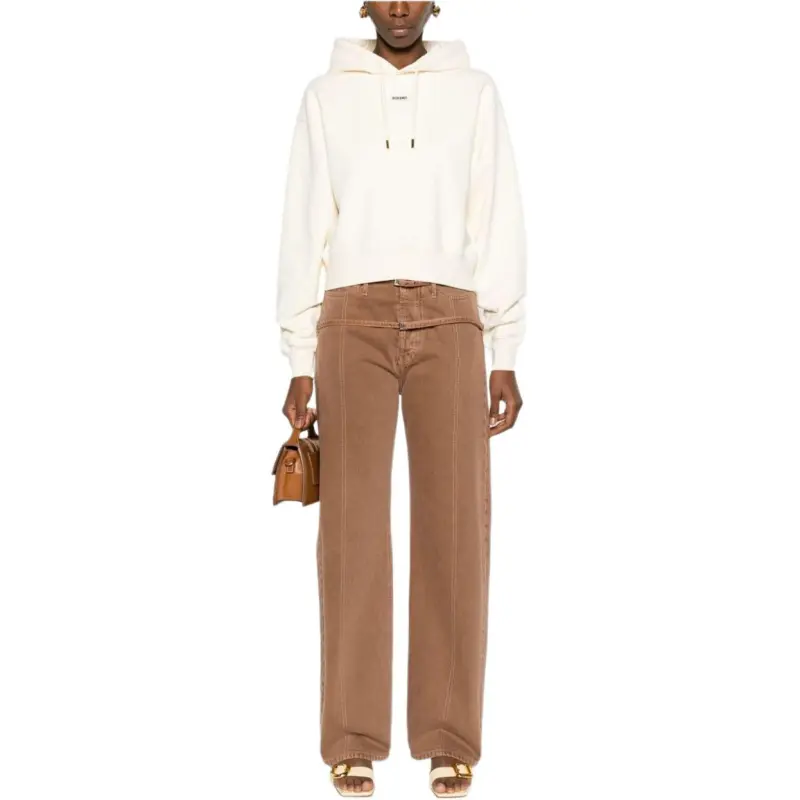 Jacquemus Logo Patch Drawstring Hoodie-2