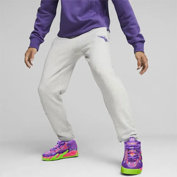 PUMA X Toxic Knitted Sweatpants Men Gray-4