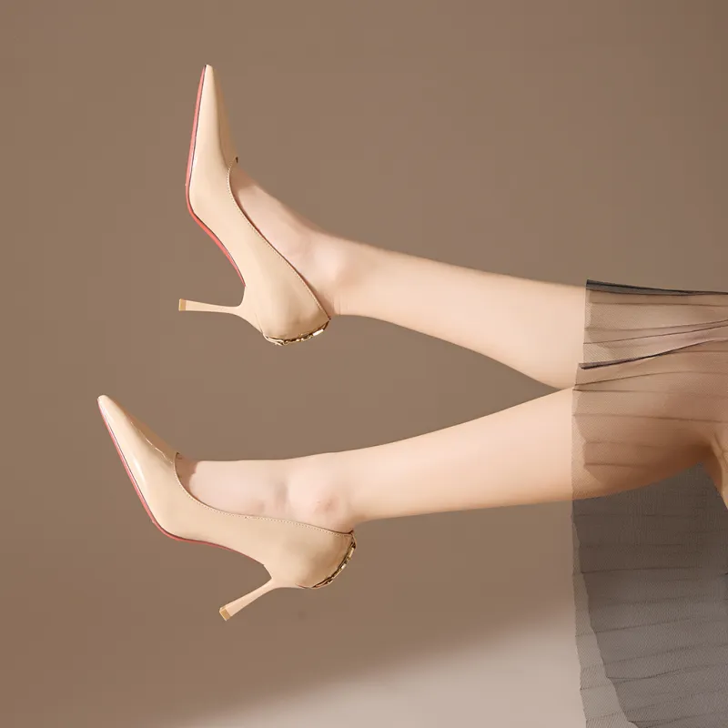 FESOUNE Slim Heel High Heels 8cm Women's-3