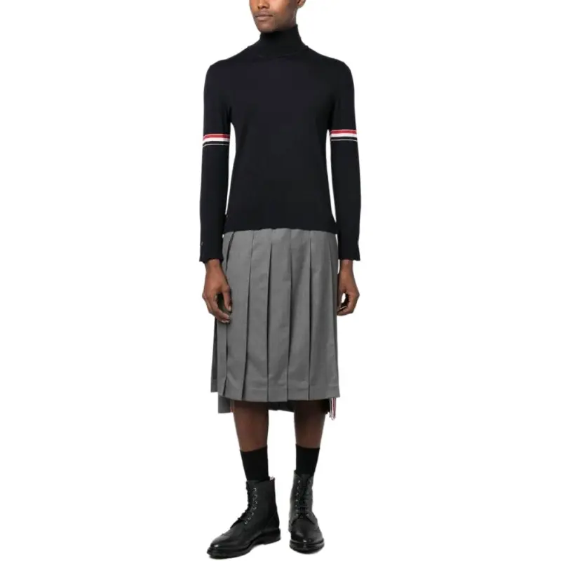 THOM BROWNE Rwb Stripe Roll neck Jumper-2