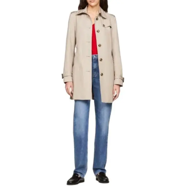 Tommy Hilfiger Trench Coat Women's Beige-2