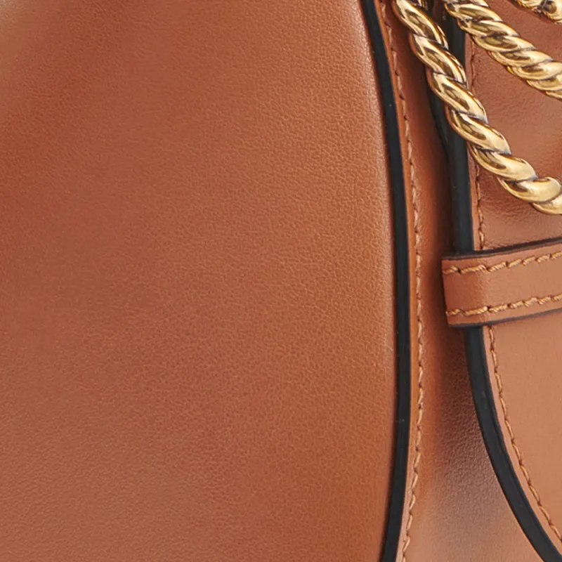DOROTHEE SCHUMACHER Calfskin Handbag Women's Tan-3