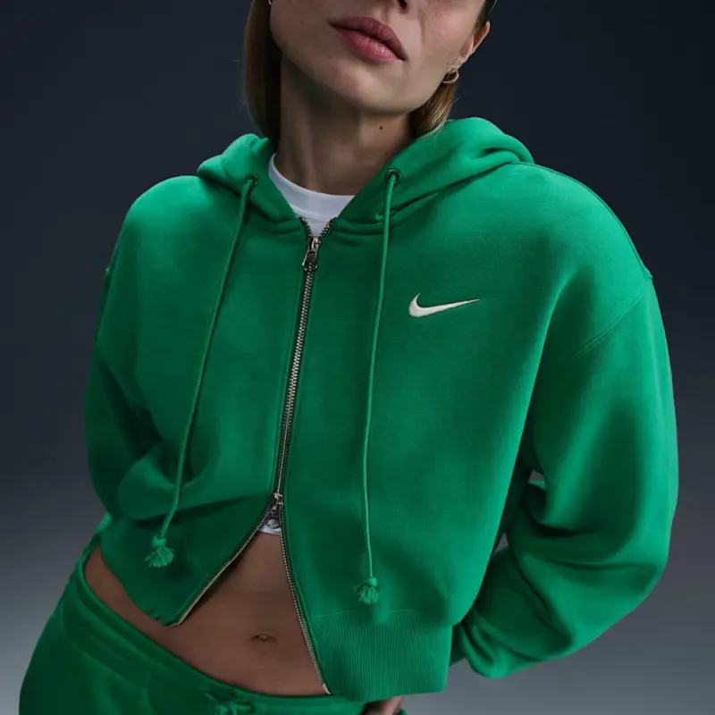Nike Sportswear Phoenix Fleece Women's Loose Cropped Full-Zip Hoodie-2