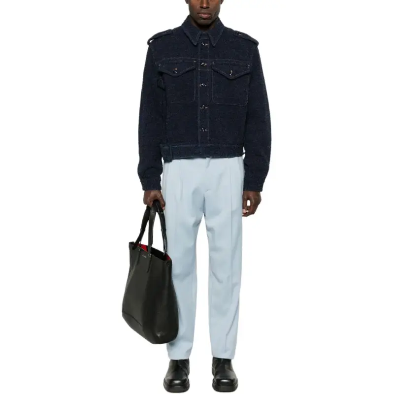 Givenchy Collared Button Up Denim Jacket-2