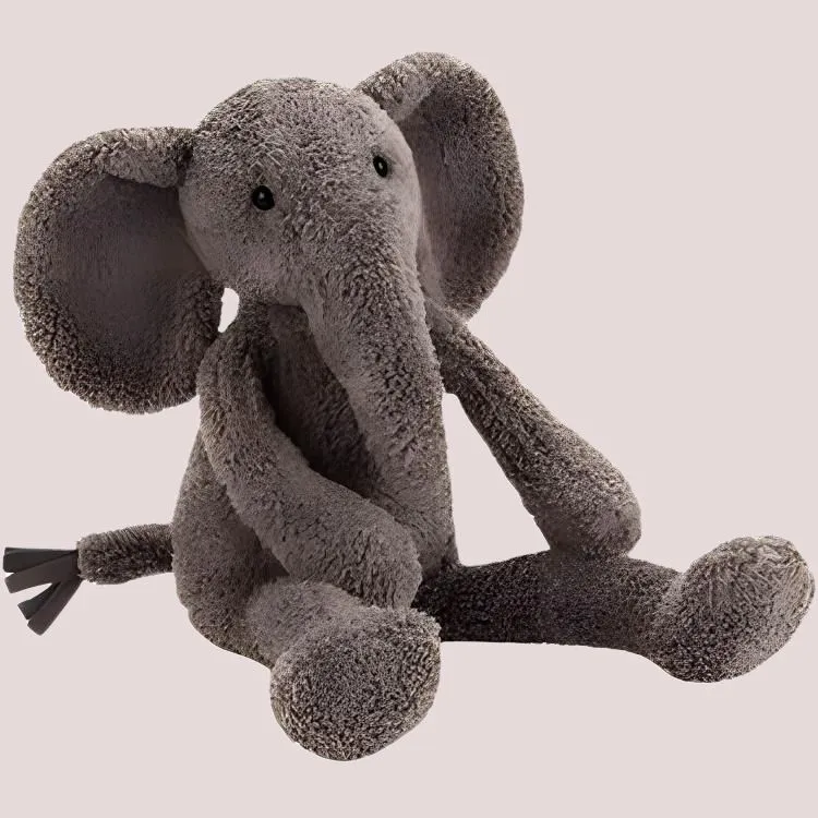 JELLYCAT Jungle Animal Collection Elephant Dolls Plush Doll 33cm Height-3