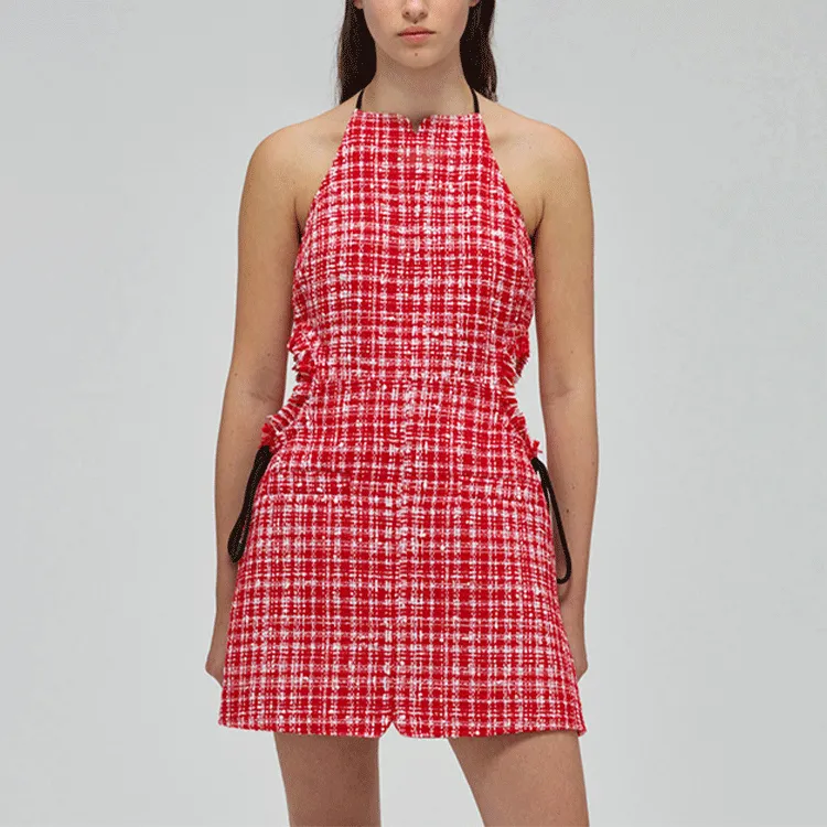 Self portrait SS22 Sleeveless Dress Women's Pink-2