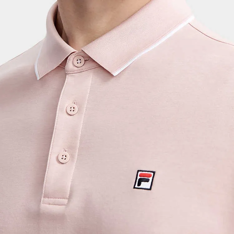 FILA Polo Shirt Men's Luminous Pink-2
