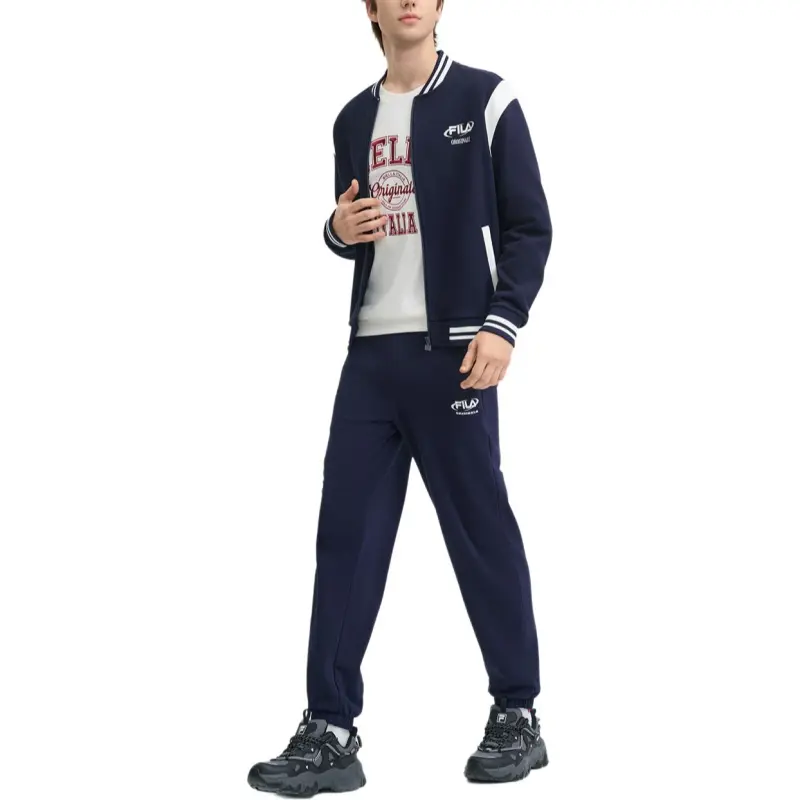 FILA Baseball Jacket Men's Hero Blue-4