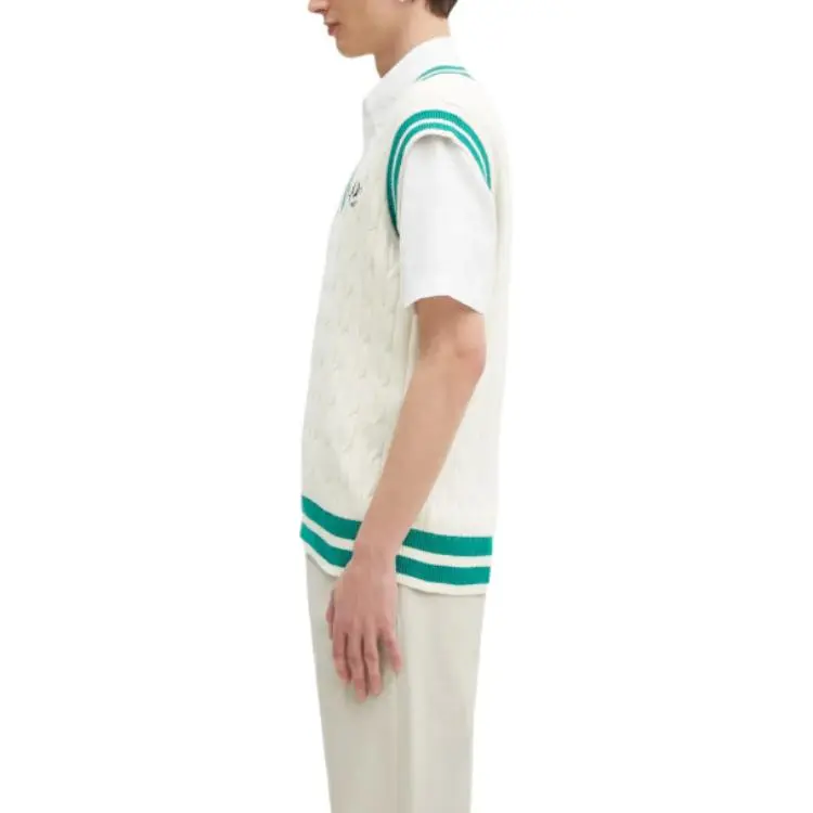 FRED PERRY Vests Men White-2