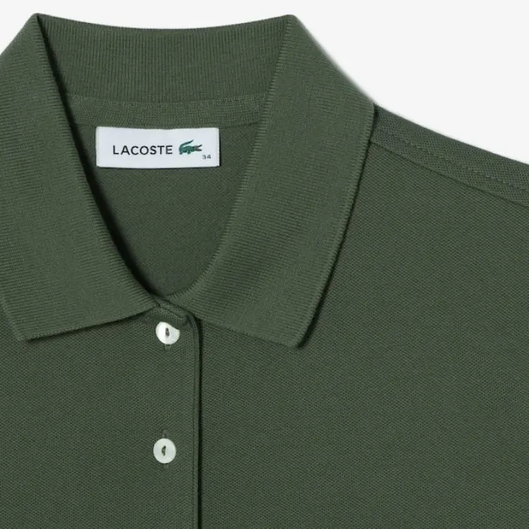 LACOSTE Short Sleeved Dress Women's Green-4