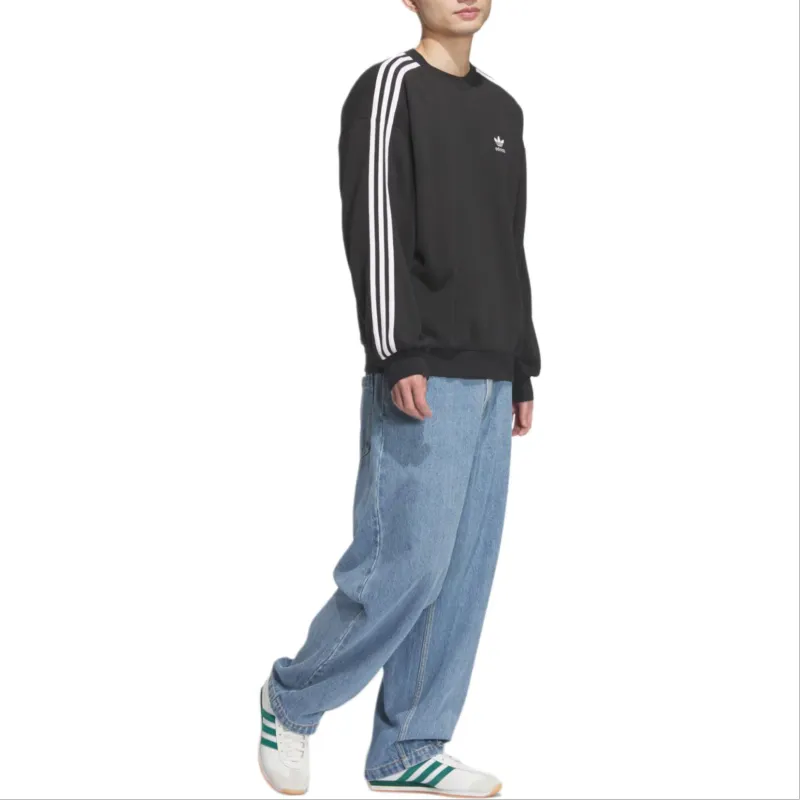 Adidas Originals ADICOLOR OVERSIZE CREW Sweatshirt Men's Black-3