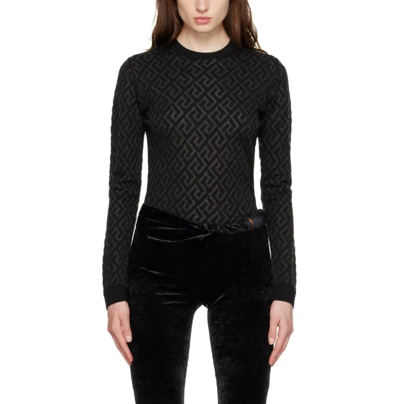 VERSACE FW22 Sweater Women's Black-1