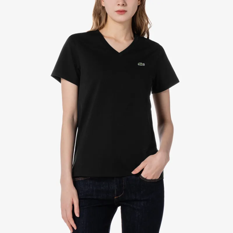 LACOSTE T Shirts Women's Black-2