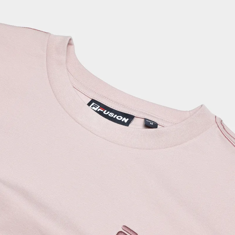 FILA FUSION STREET SPORT Set in Sleeve T Shirt Women's Rose Pink-2