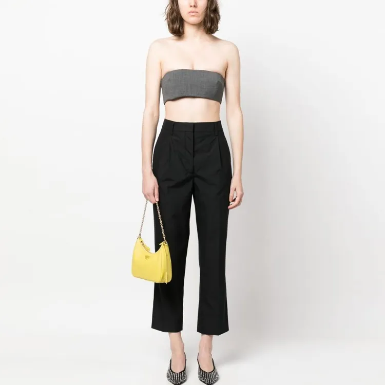 PRADA SS23 Casual Pants Women's Black-1