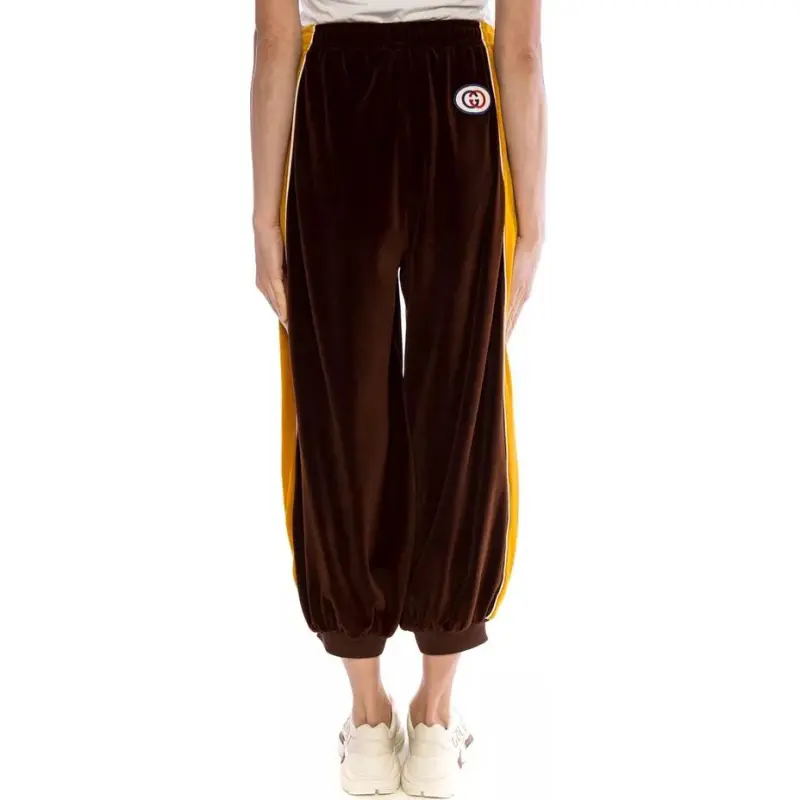 GUCCI Casual Pants Unisex Brown-2
