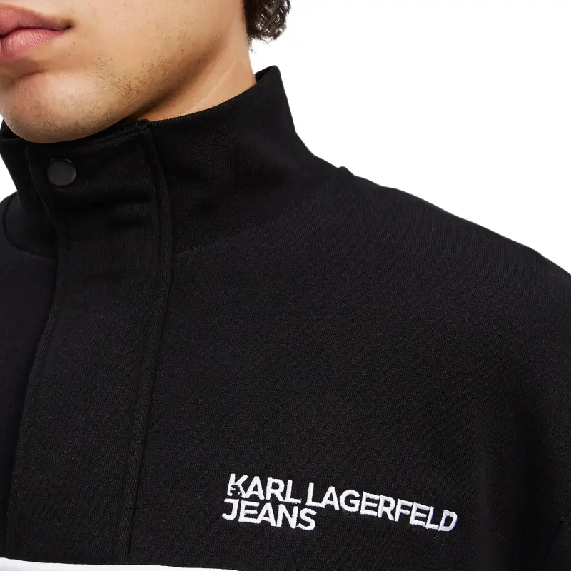 KARL LAGERFELD / Karl Lagerfeld Jeans Colour block Half zip Sweatshirt-5